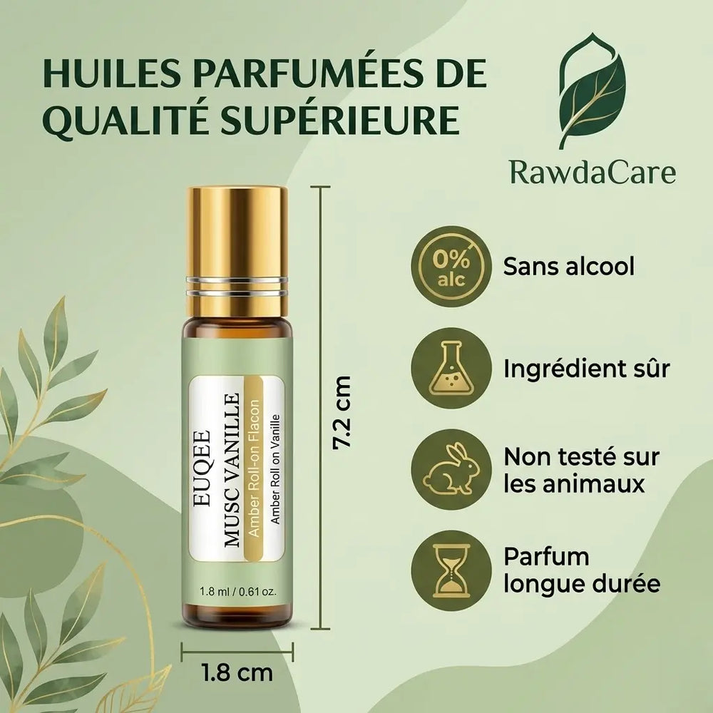 Huiles parfumées de qualité supérieure - musc RawdaCare